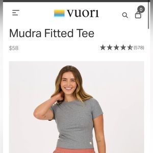 Vuori “Mudra” fitted Tee